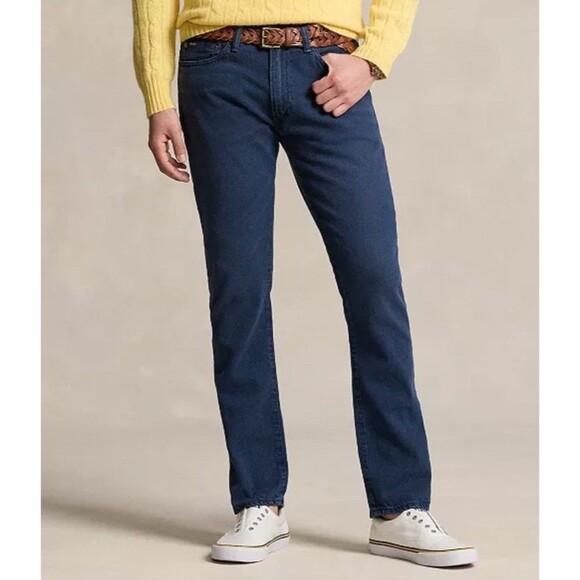 Polo Ralph Lauren Men's Varick Slim Straight Garment-Dyed Jeans Size: 36x34